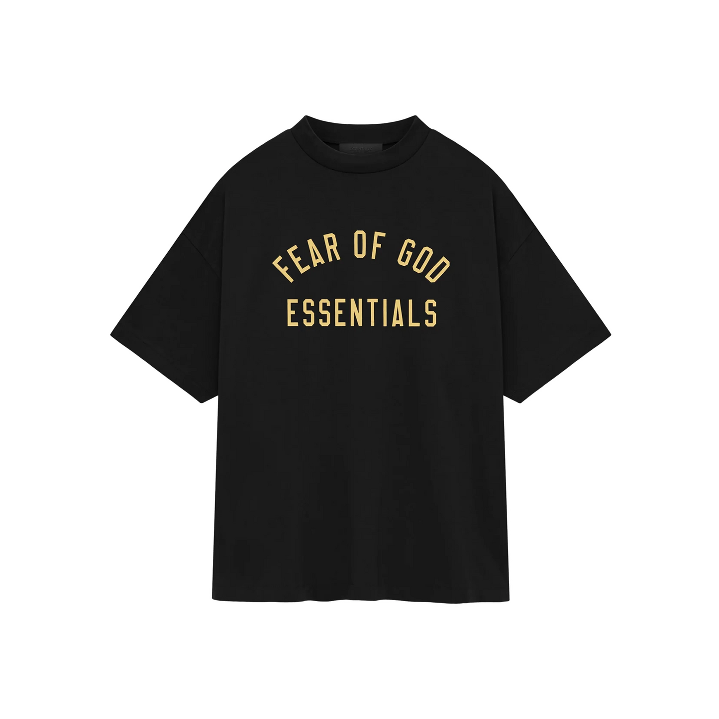 Fear of God Essentials Jersey Crewneck Tee Black FW24