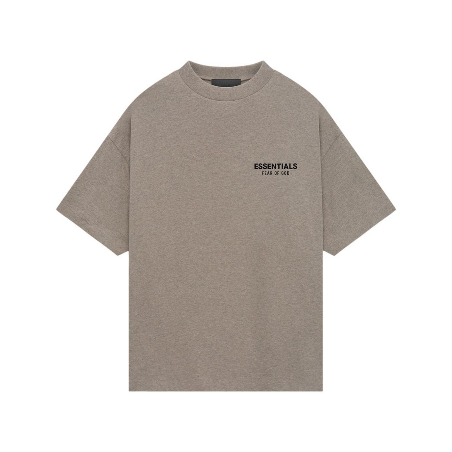 Fear of God Essentials Core Logo Jersey Crewneck Tee Heather Grey FW24