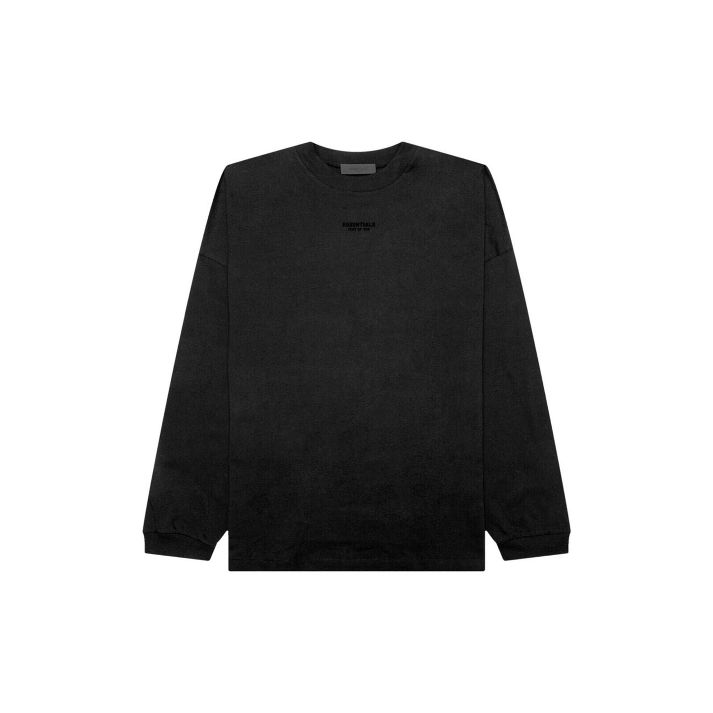 Fear of God Essentials Long Sleeve Tee Jet Black FW23