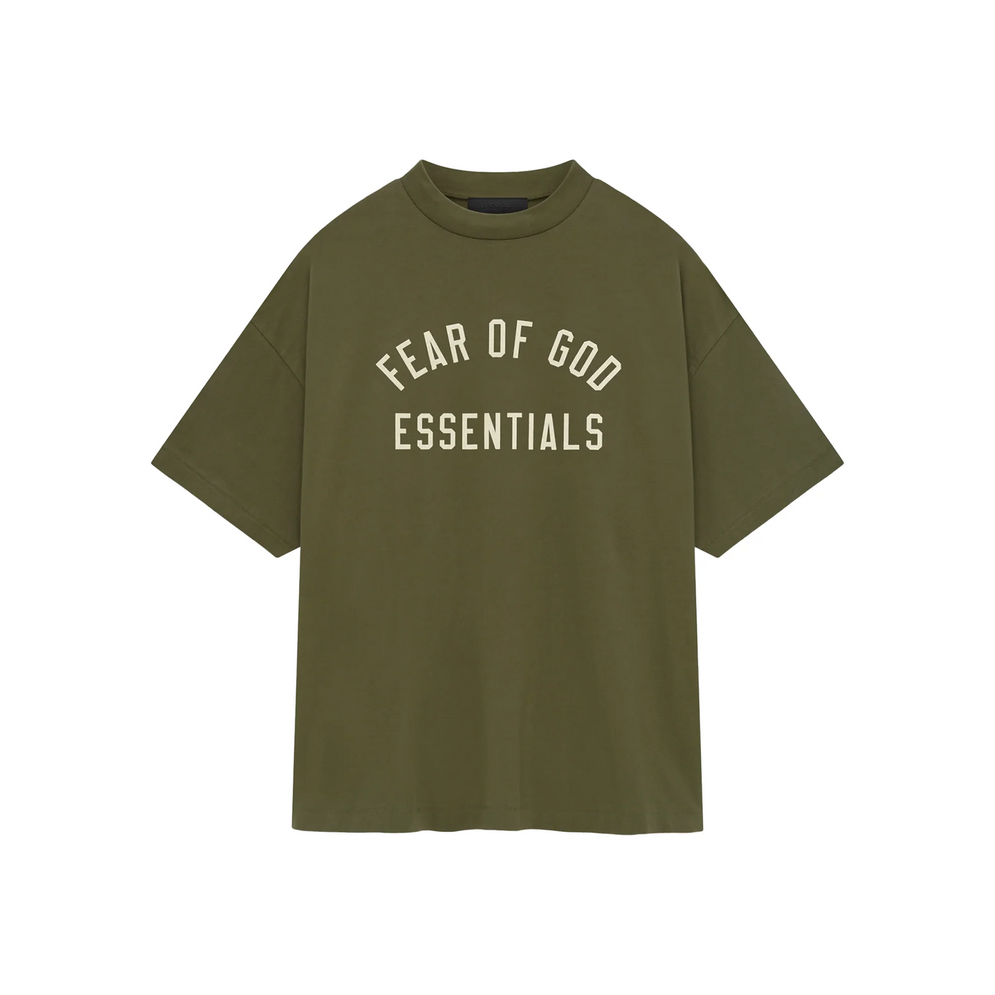 Fear of God Essentials Jersey Crewneck Tee Military FW24