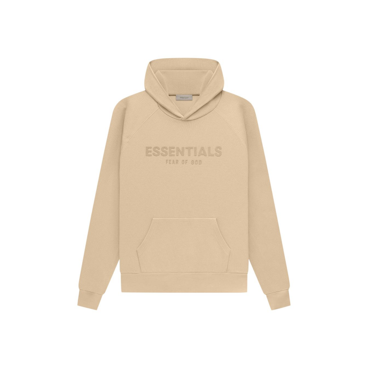 Fear of God Essentials Waffle Raglan Hoodie Sand SS23