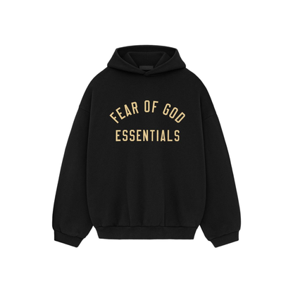 Fear of God Essentials Fleece Hoodie II Black FW24