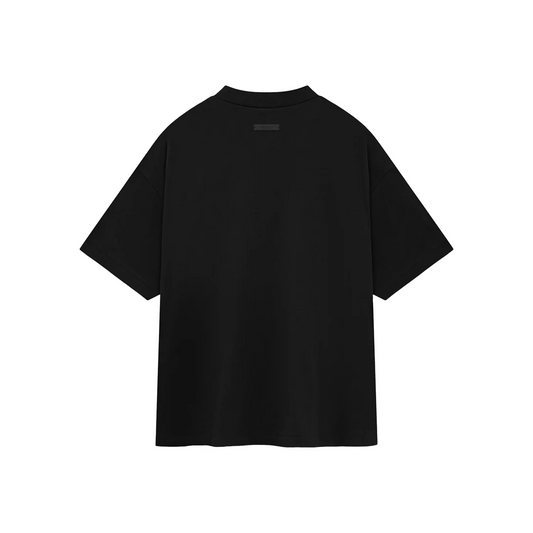 Fear of God Essentials University Logo Heavy Crewneck Tee Black FW24