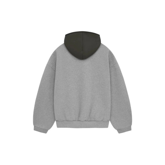 Fear of God Essentials Nylon Fleece Hoodie Dark Heather FW23