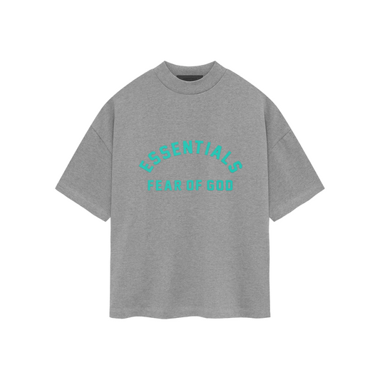 Fear of God Essentials Heavy Jersey Tee Dark Heather Oatmeal FW23