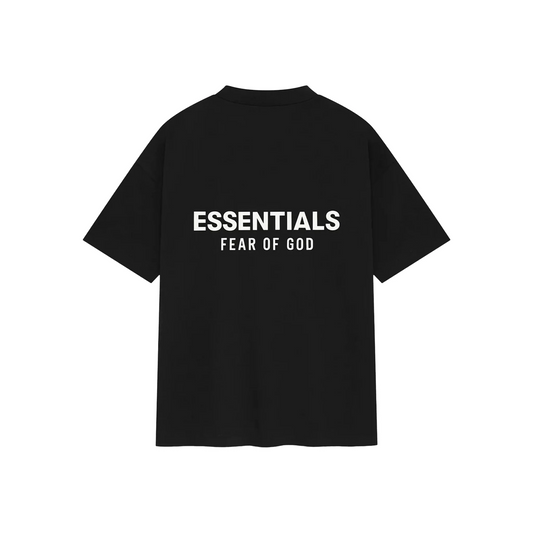 Fear of God Essentials Classic Fit Tee 'Jet Black' (SS25)