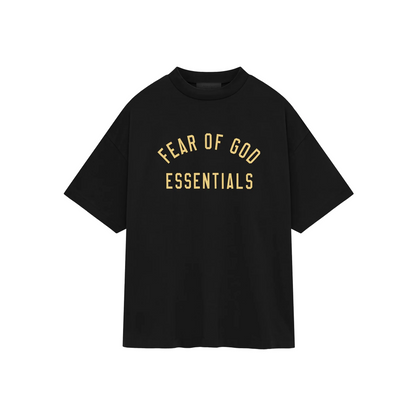 Fear of God Essentials Jersey Crewneck Tee Black FW24