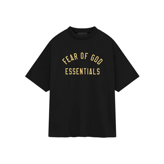 Fear of God Essentials Jersey Crewneck Tee Black FW24