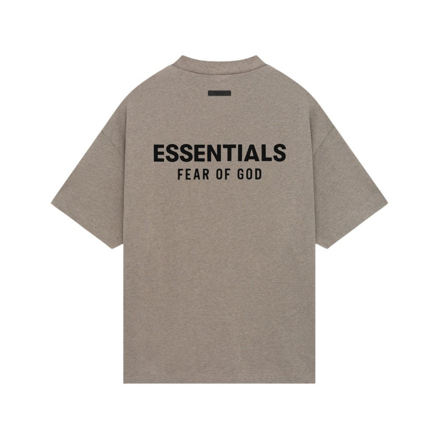 Fear of God Essentials Core Logo Jersey Crewneck Tee Heather Grey FW24