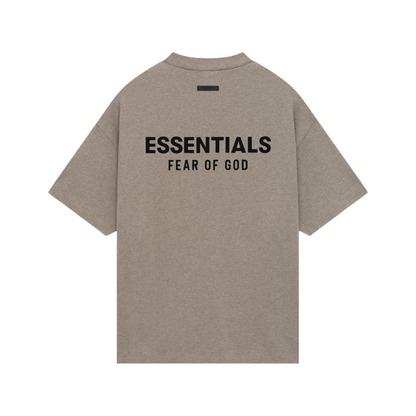 Fear of God Essentials Core Logo Jersey Crewneck Tee Heather Grey FW24