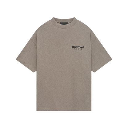 Fear of God Essentials Core Logo Jersey Crewneck Tee Heather Grey FW24