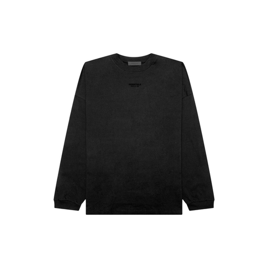 Fear of God Essentials Long Sleeve Tee Jet Black FW23